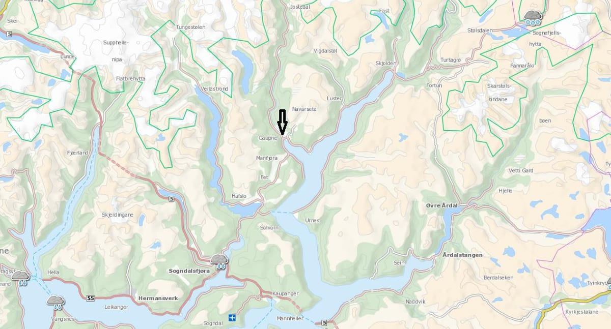 வரைபடம் நார்வே kommune