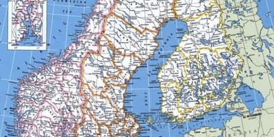 வரைபடம் விரிவான நோர்வே