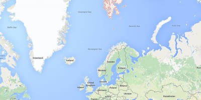 Spitsbergen நார்வே வரைபடம்