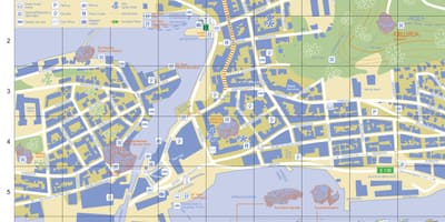 Alesund ல் நார்வே நகரம் வரைபடம்